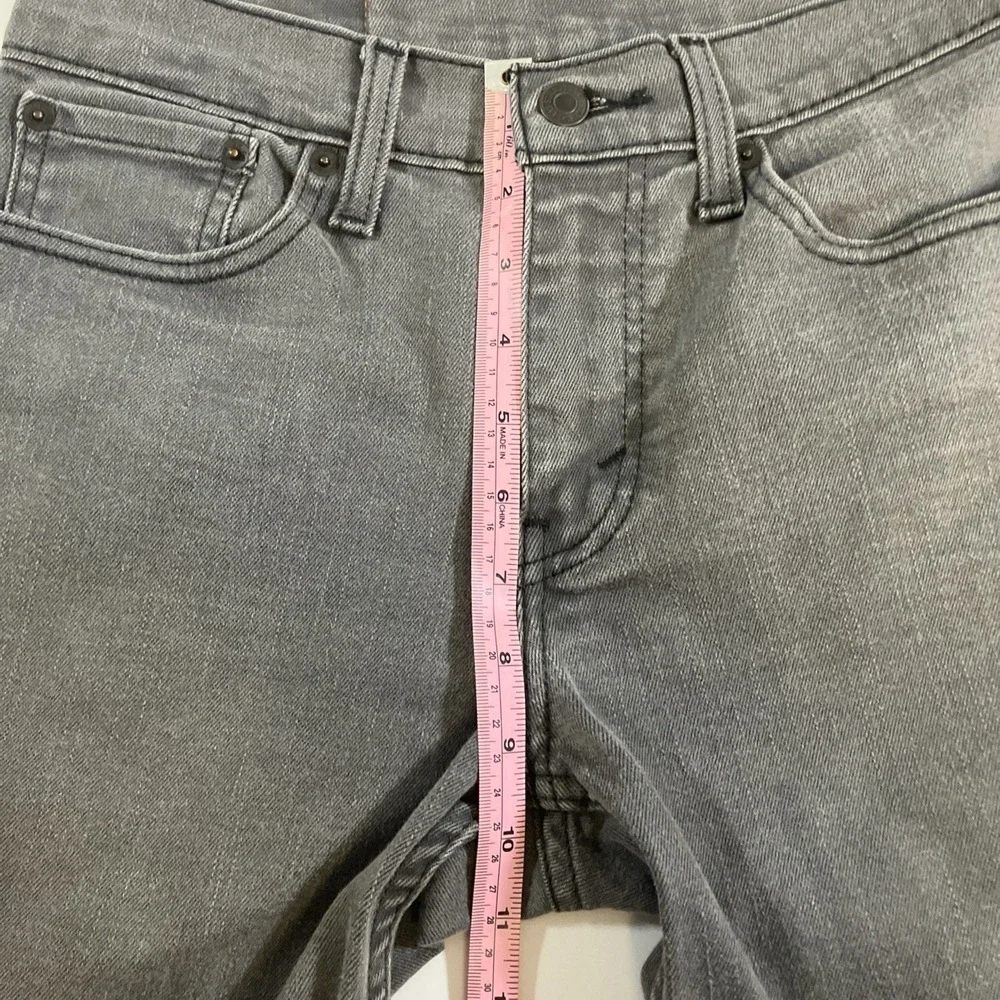 Levi's 511 Slim Fit Jeans Mens 29x32 Gray Stretch Denim WaterLess